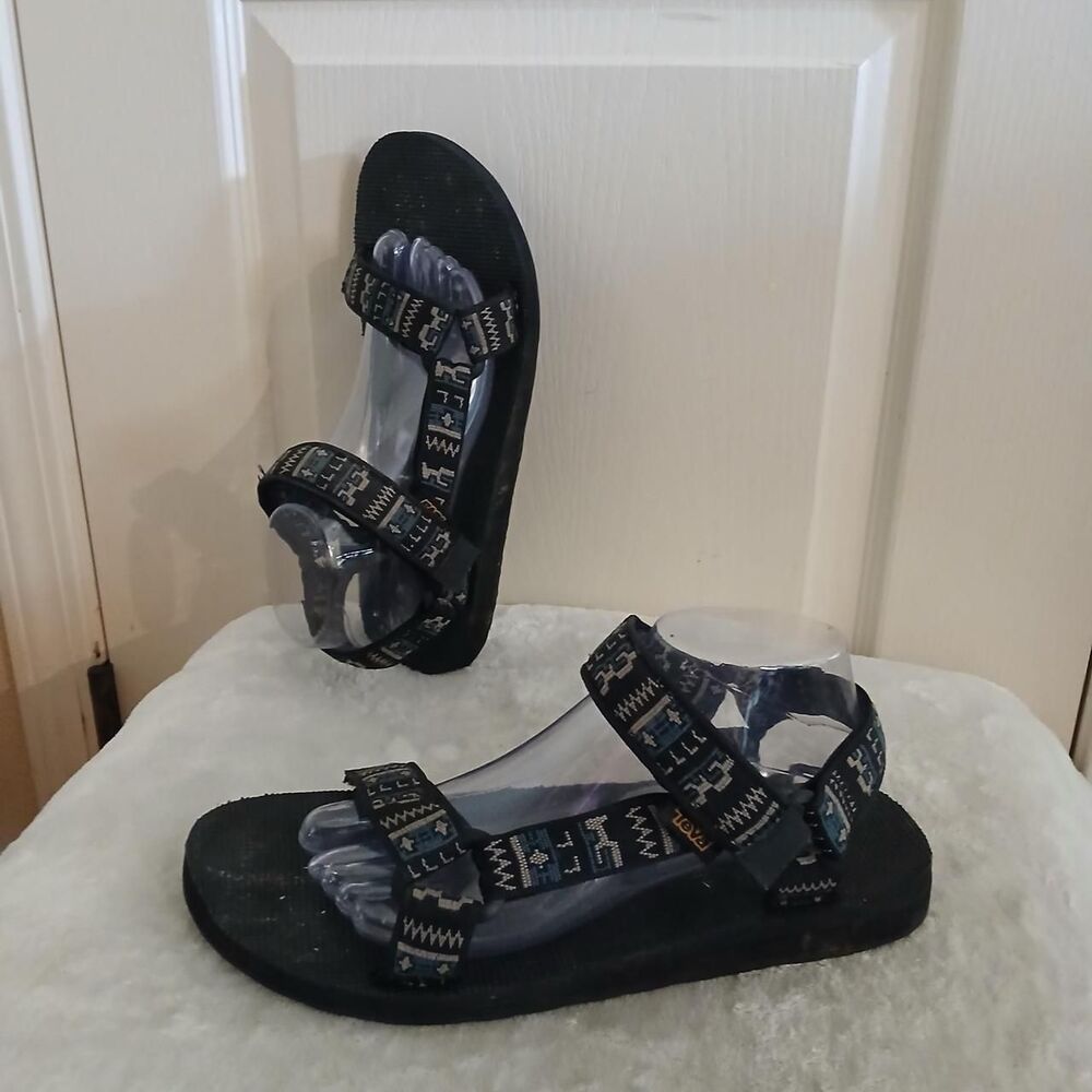 Teva Original Universal Sandals Pottery Black Blue Taupe Mens  9 Gorpcore Tribal